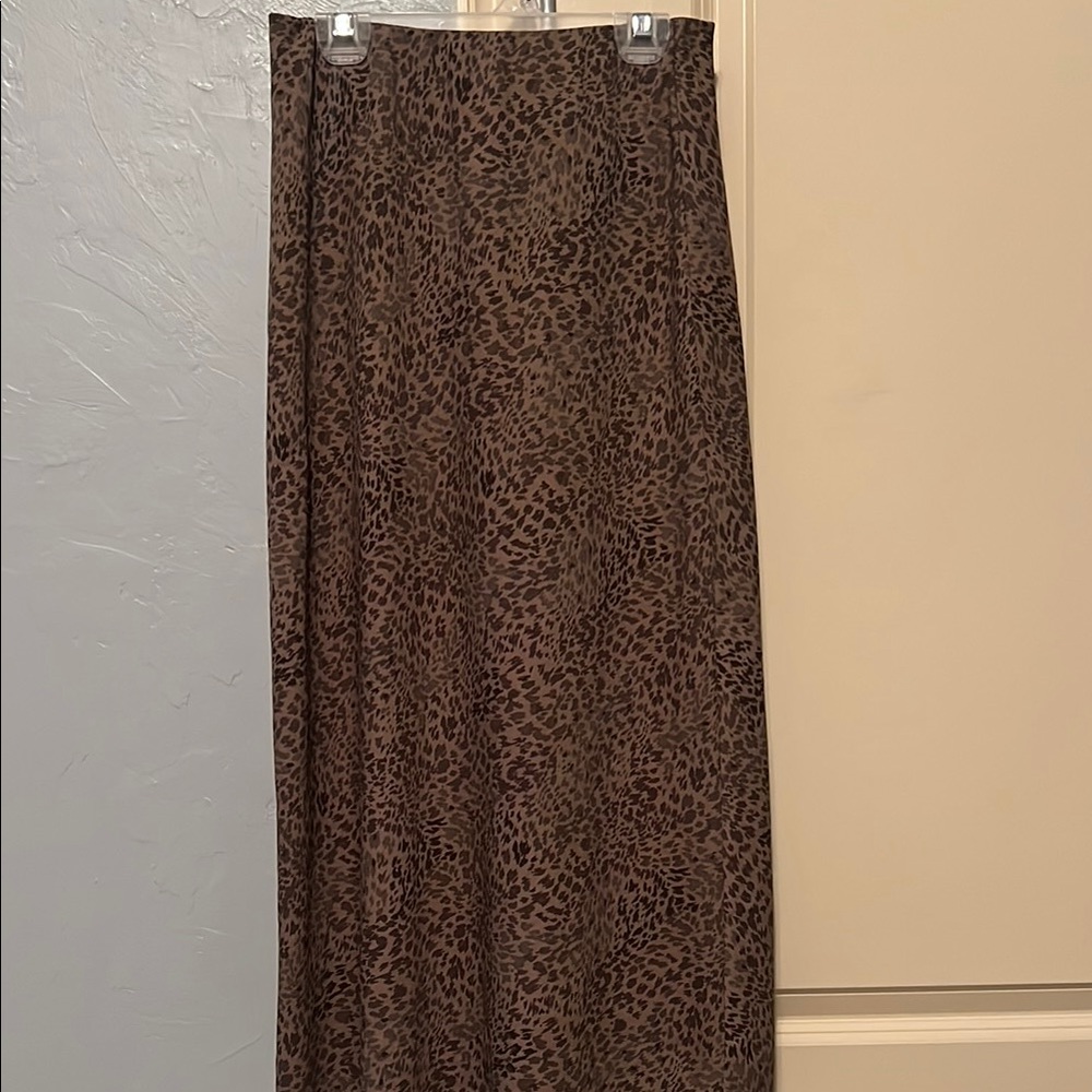 A New Day Brown and Black Maxi Skirt Cocktail